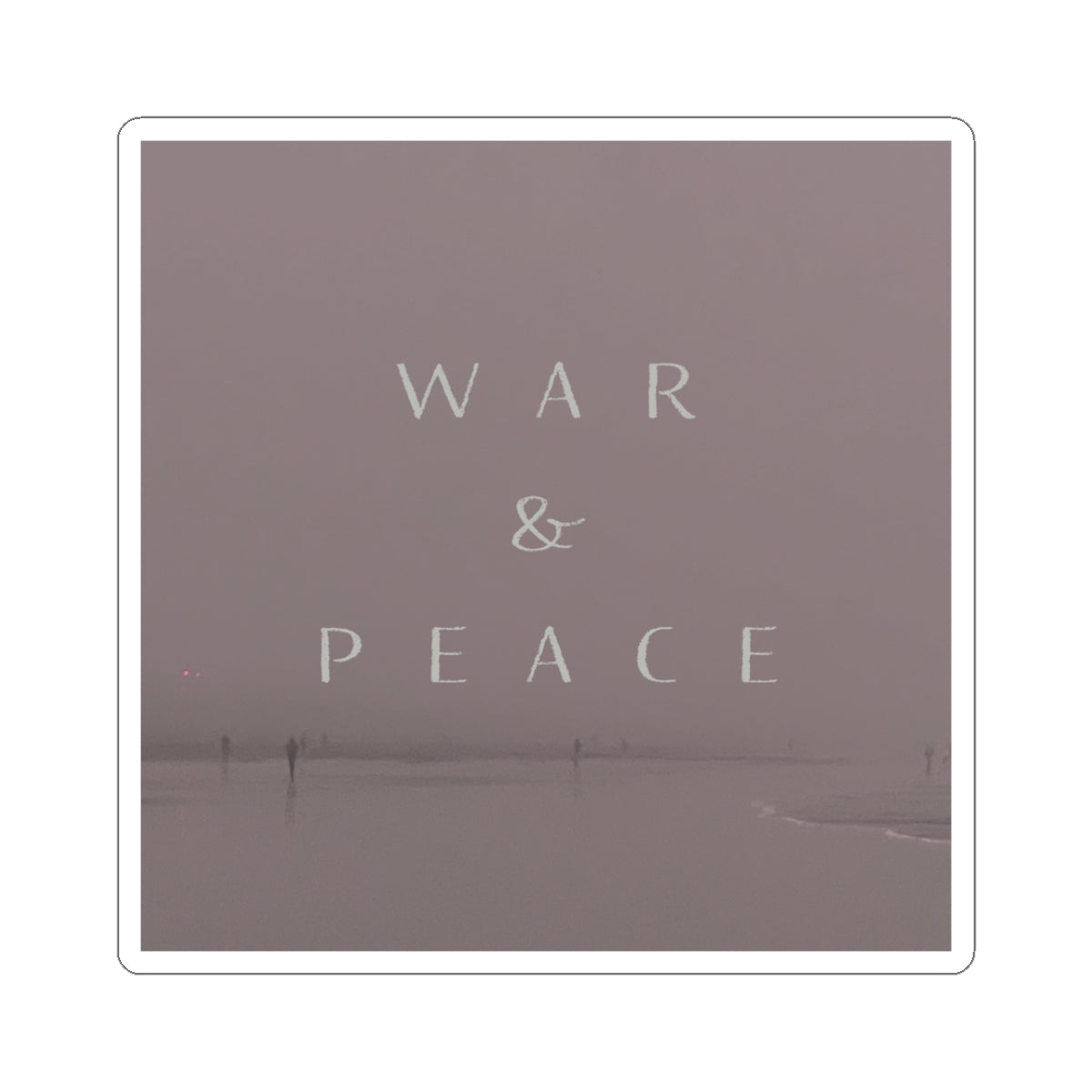 War & Peace Cover Art Sticker