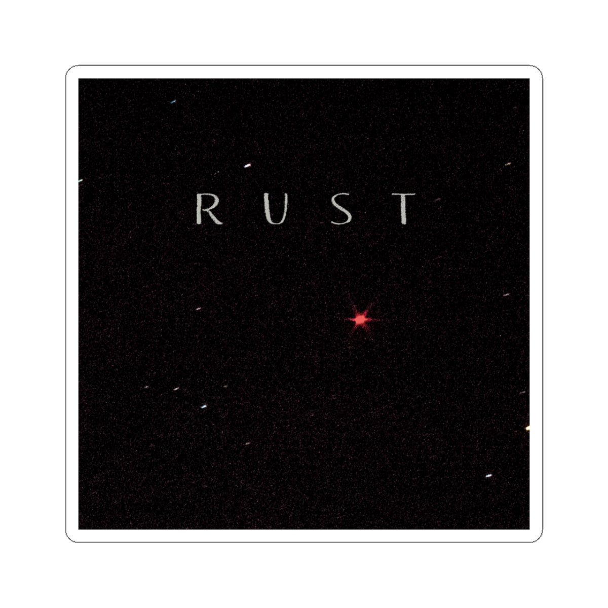 Rust Cover Art Sticker