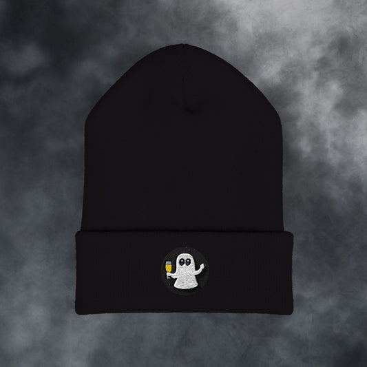 "Does the Ghost of You Still Wanna Pop Champagne?" Cuffed Beanie