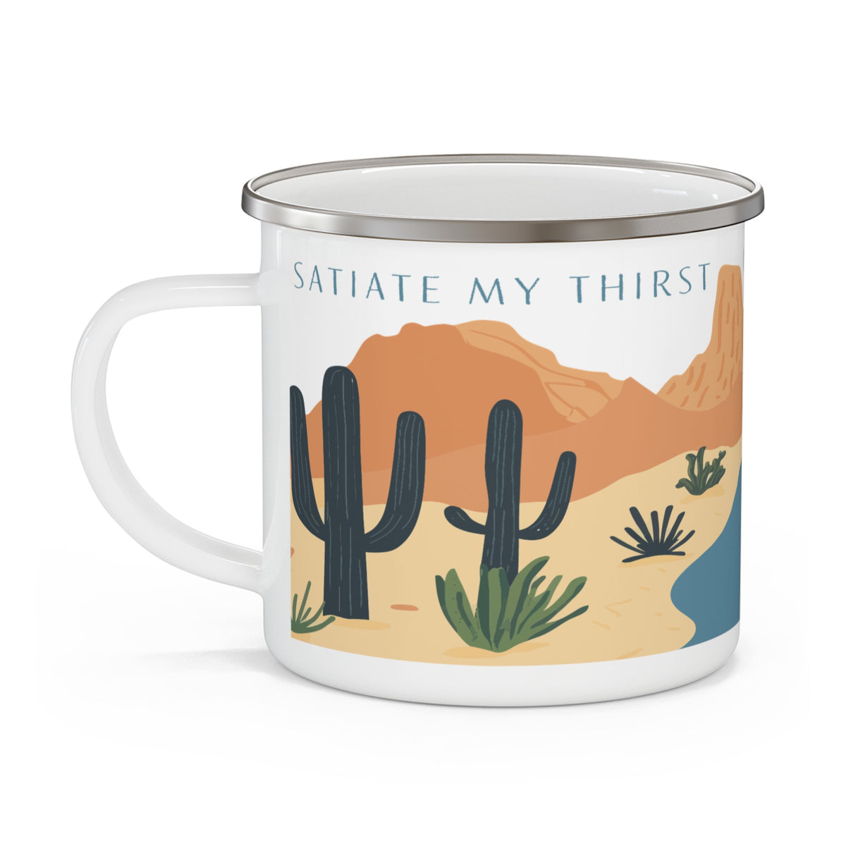 "Iced Moonshine" Enamel Camping Mug