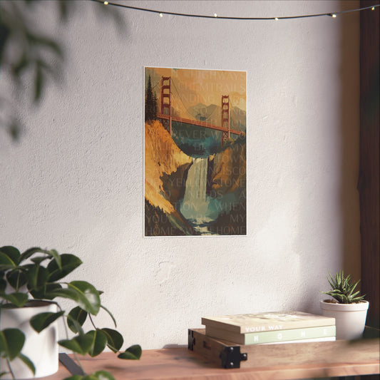 "San Francisco or Yellowstone" Wall Poster