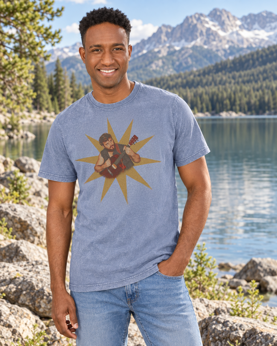 Spencer Sanders Starburst Acid Wash Tee