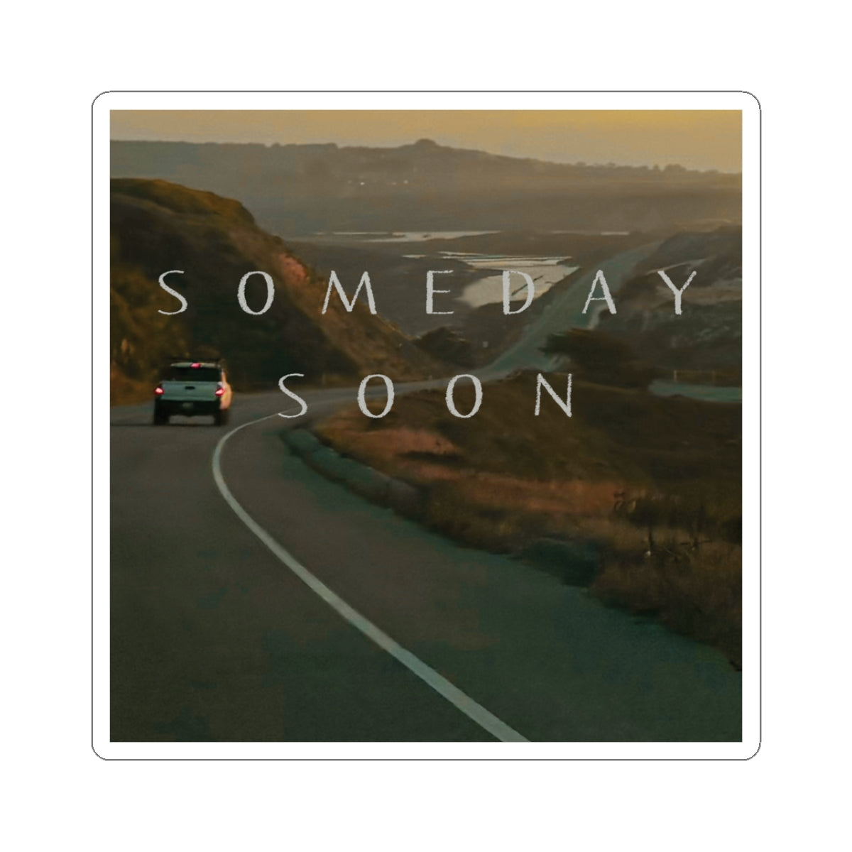 Someday Soon Cover Art Sticker