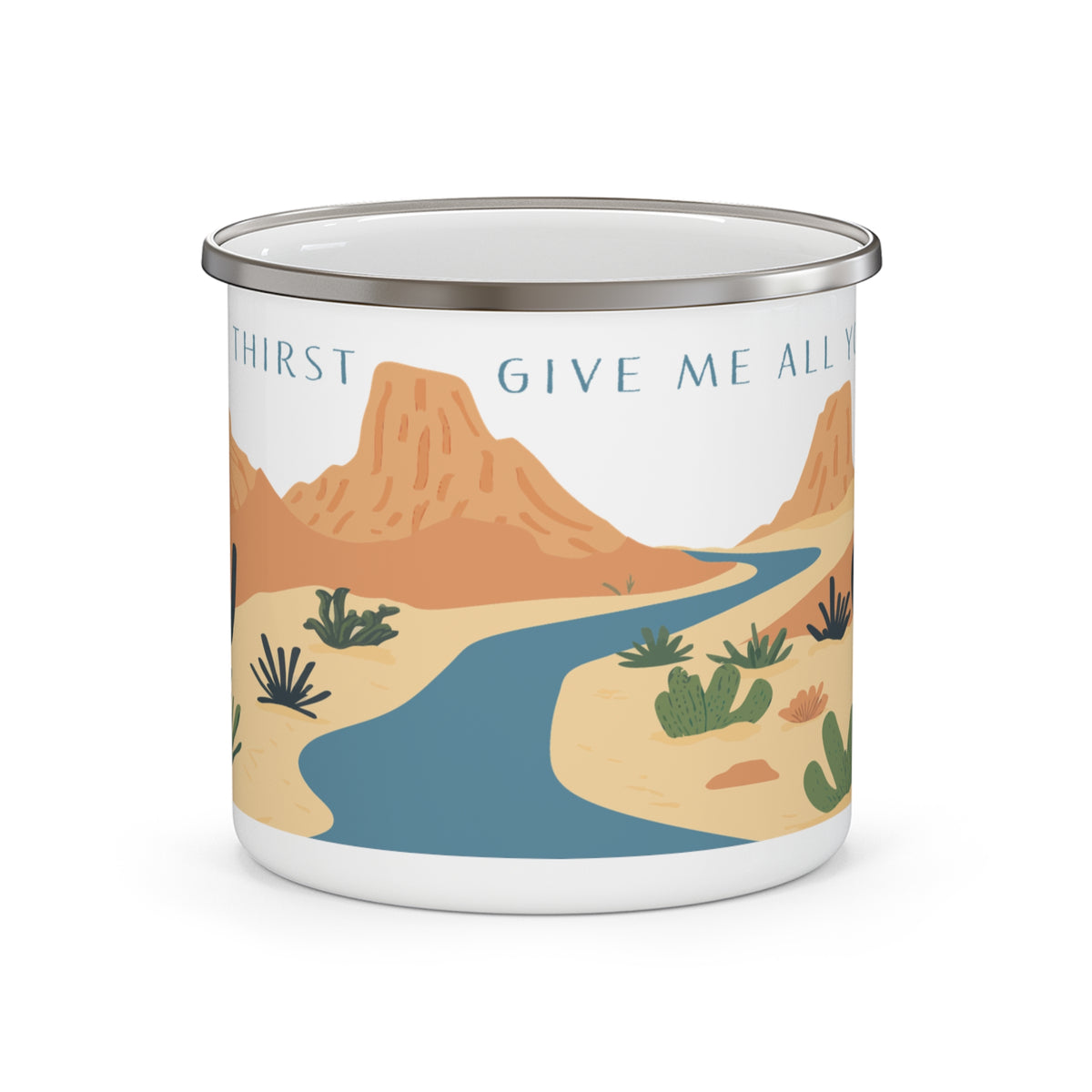"Iced Moonshine" Enamel Camping Mug